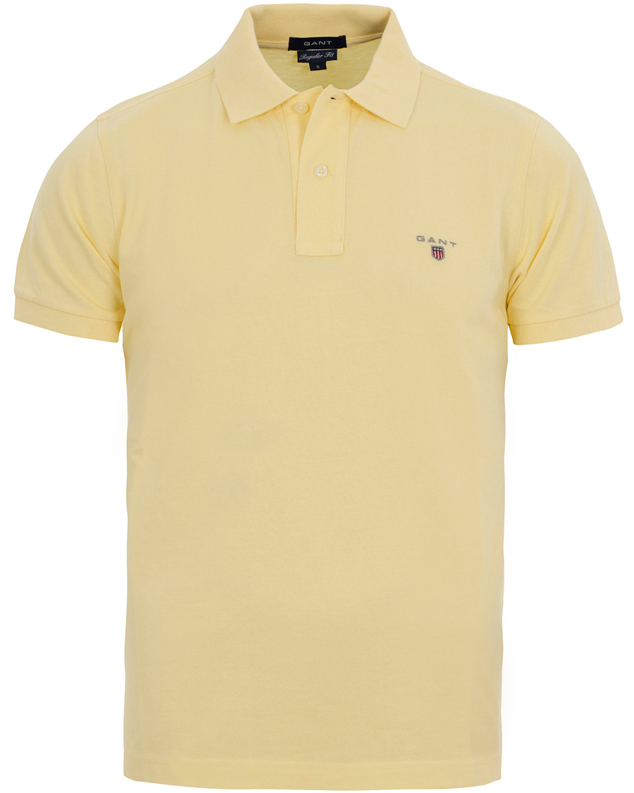 Herr | Pikéer | GANT | Solid Pique Lemon