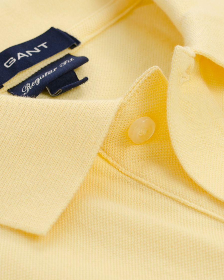 Herr | Pikéer | GANT | Solid Pique Lemon