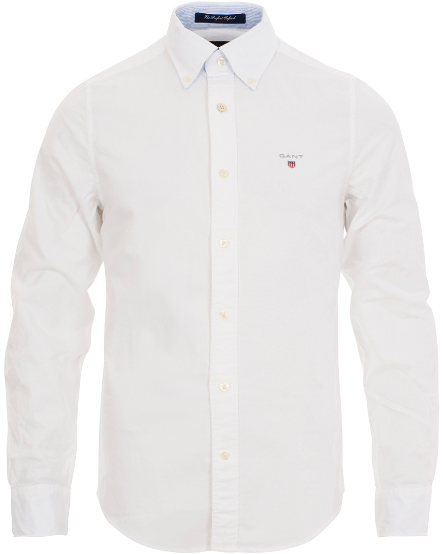 Herr | Skjortor | GANT | The Perfect Oxford Shirt Fitted Body White