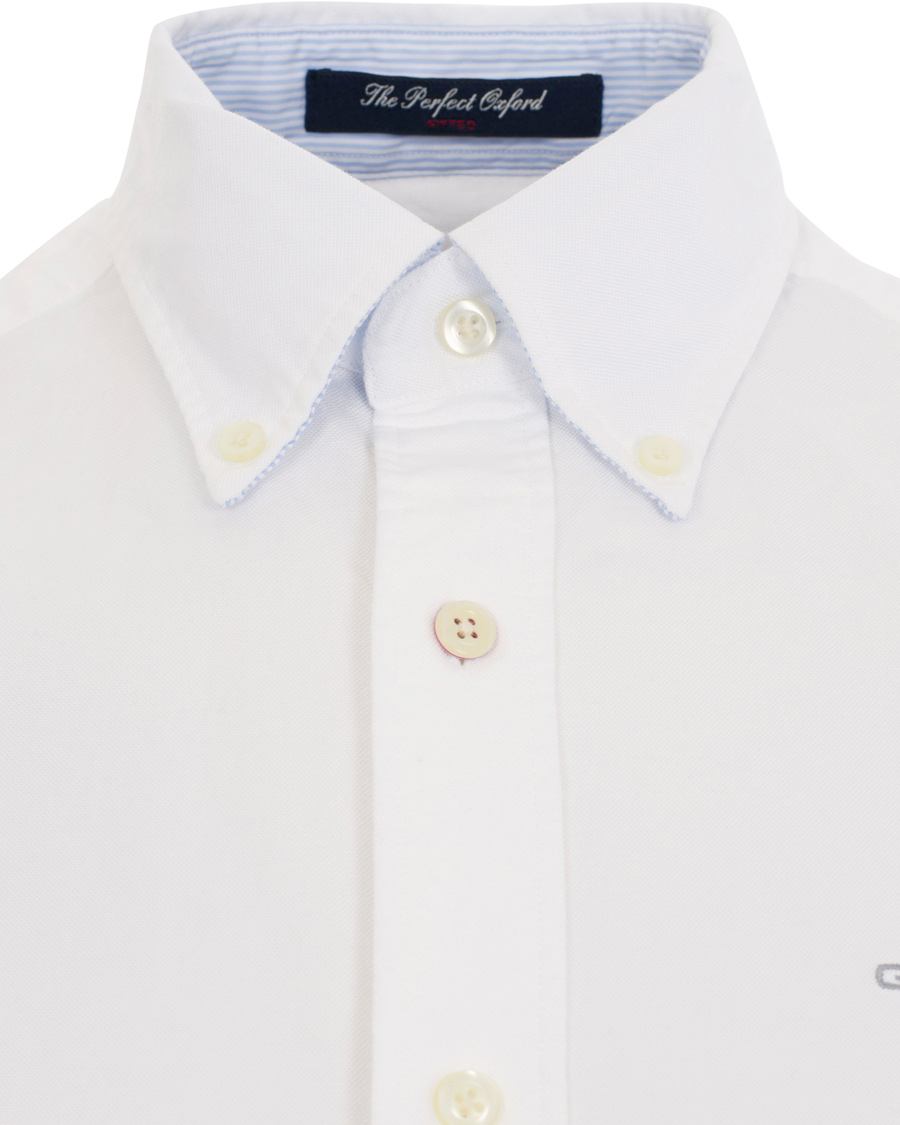 Herr | Skjortor | GANT | The Perfect Oxford Shirt Fitted Body White