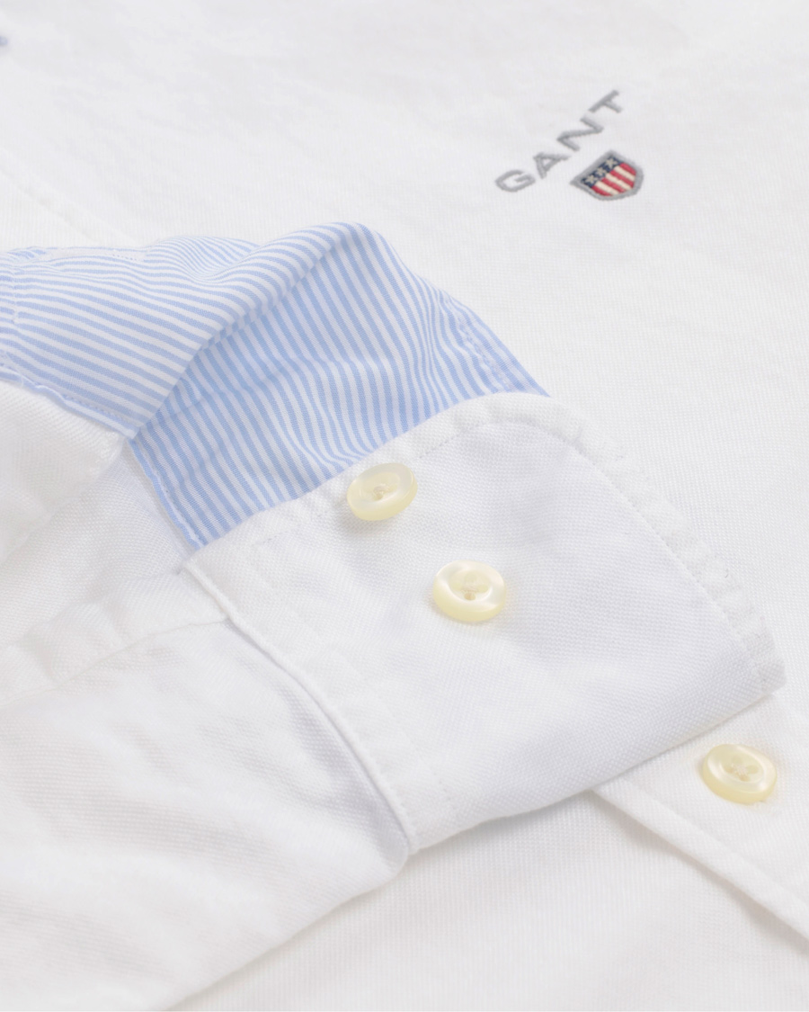 Herr | Skjortor | GANT | The Perfect Oxford Shirt Fitted Body White