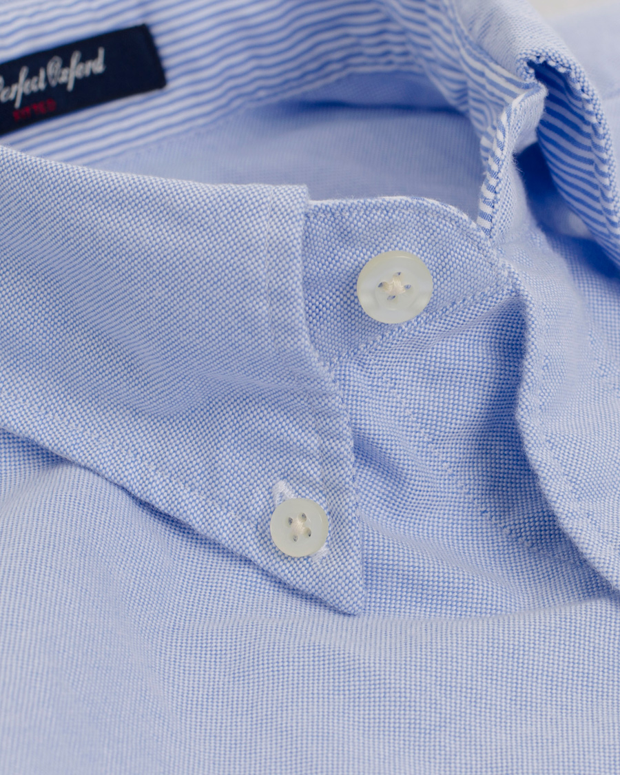 Herr | Skjortor | GANT | The Perfect Oxford Shirt Fitted Body Capri Blue