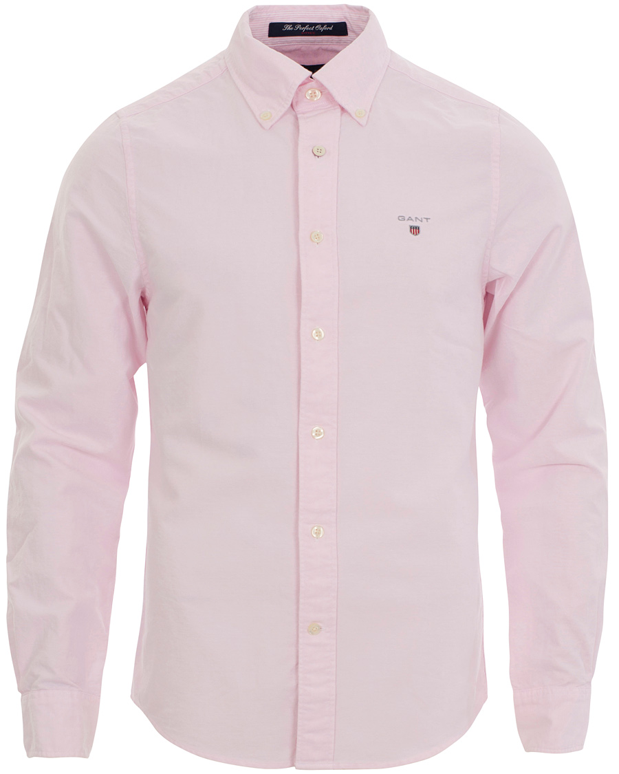 Herr | Skjortor | GANT | The Perfect Oxford Shirt Fitted Body Pastel Pink