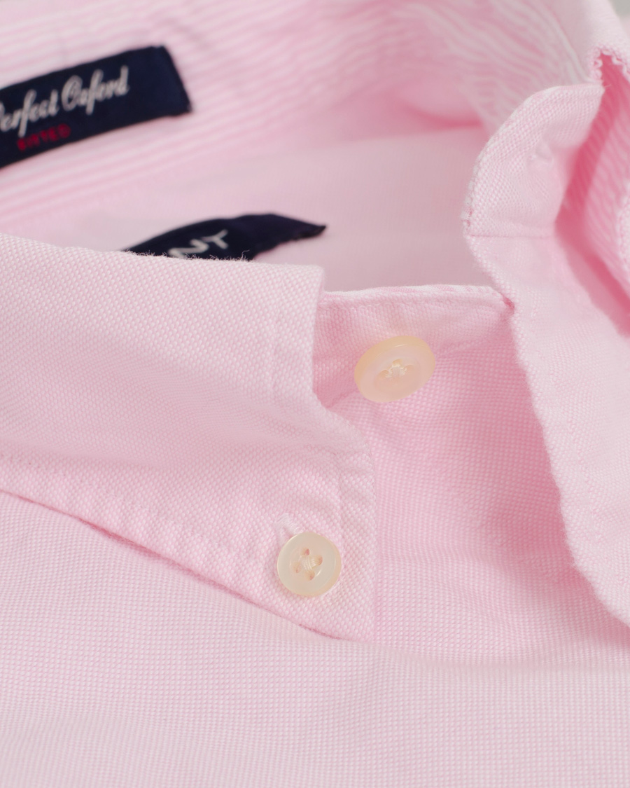 Herr | Skjortor | GANT | The Perfect Oxford Shirt Fitted Body Pastel Pink