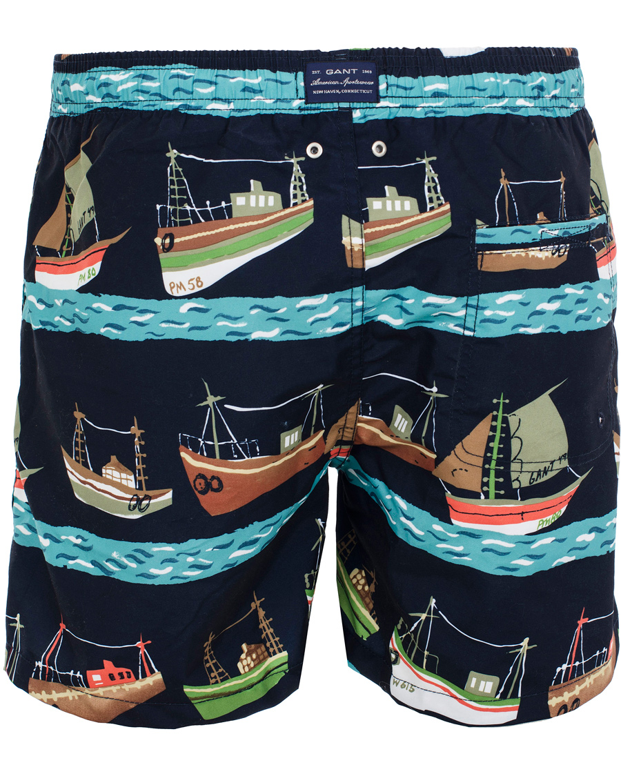 Herr | Badbyxor | GANT | Vintage Sailrace Swim Boxer Classic Blue