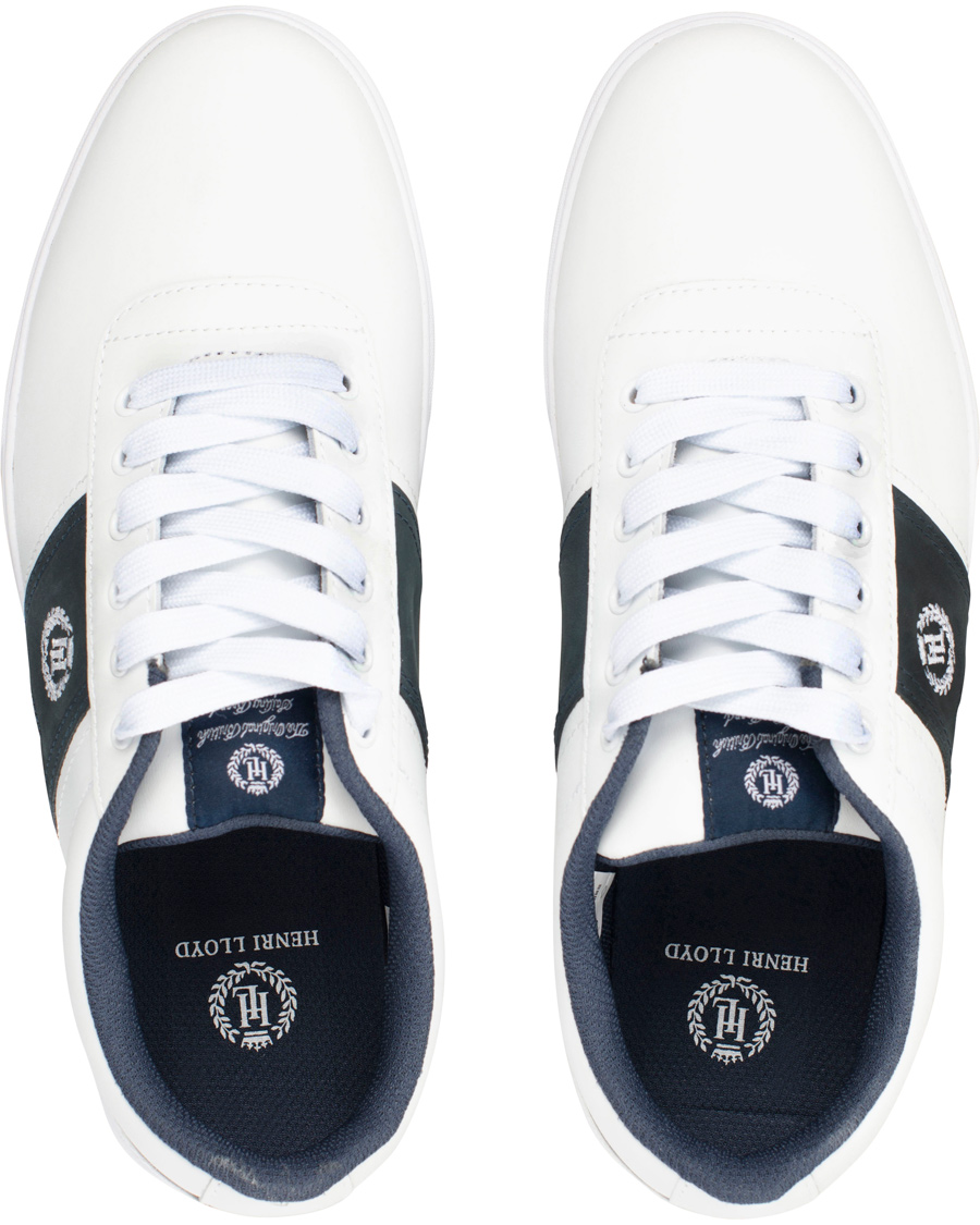 Herr | Henri Lloyd Bandrake Trainer Sneaker White/Navy | Henri-Lloyd | Henri Lloyd Bandrake Trainer Sneaker White/Navy