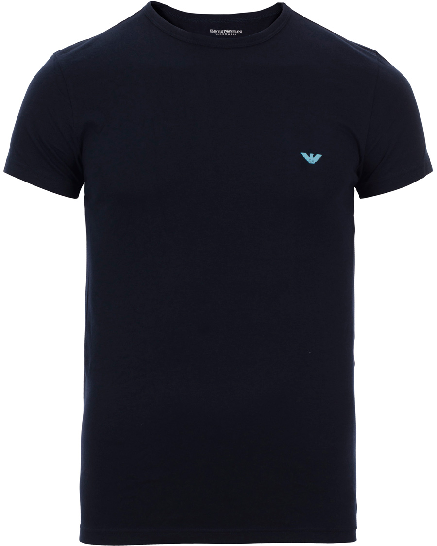 Herr | T-Shirts | Emporio Armani | 2-Pack T-shirt Regular Fit Navy/Blue
