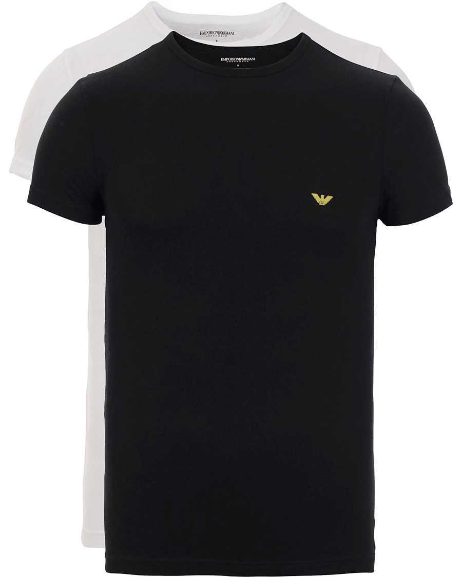 Herr | T-Shirts | Emporio Armani | 2-Pack T-shirt Regular Fit White/Black