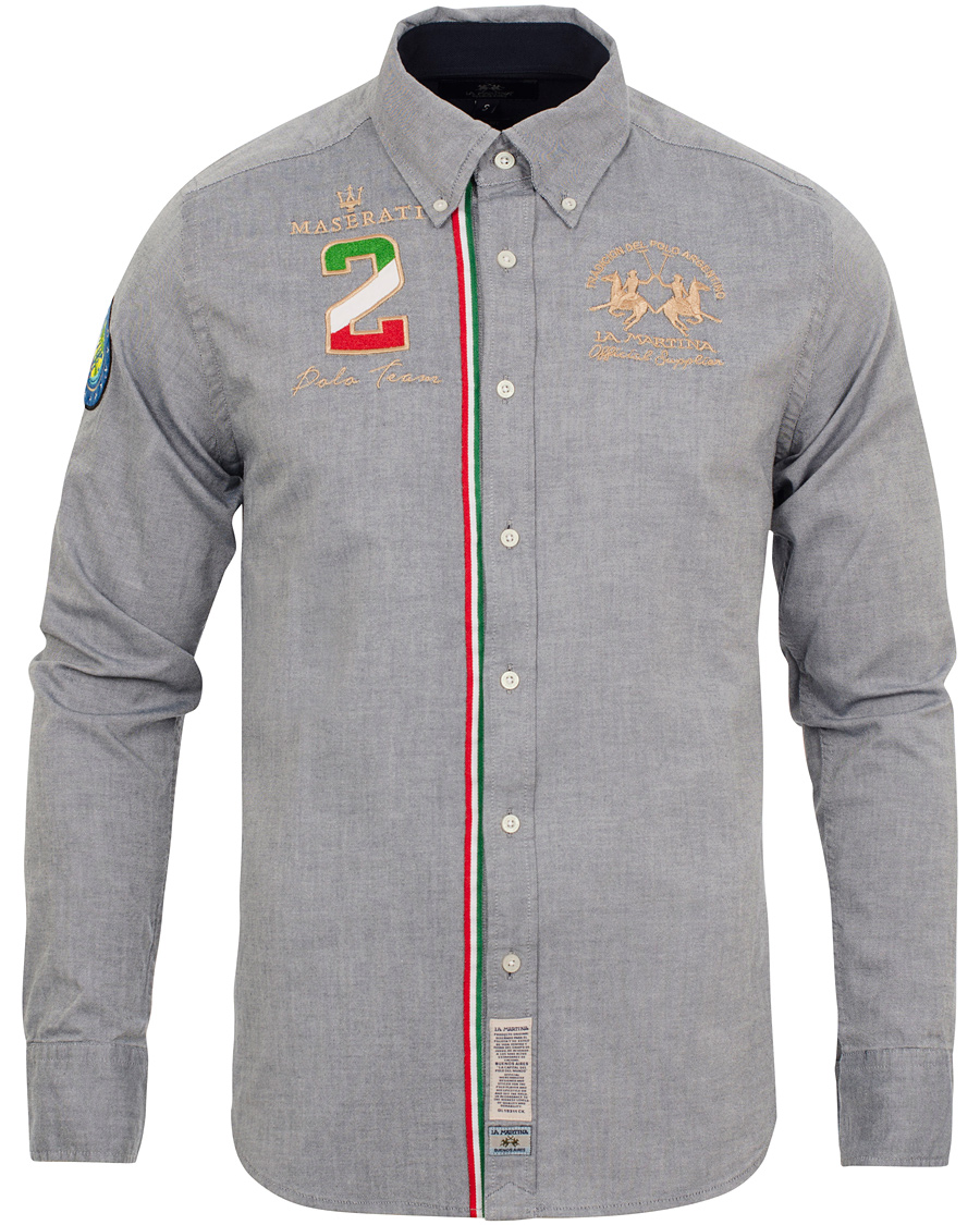 Herr | Skjortor | La Martina | Maserati Oxford Shirt Navy