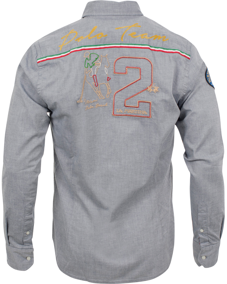 Herr | Skjortor | La Martina | Maserati Oxford Shirt Navy