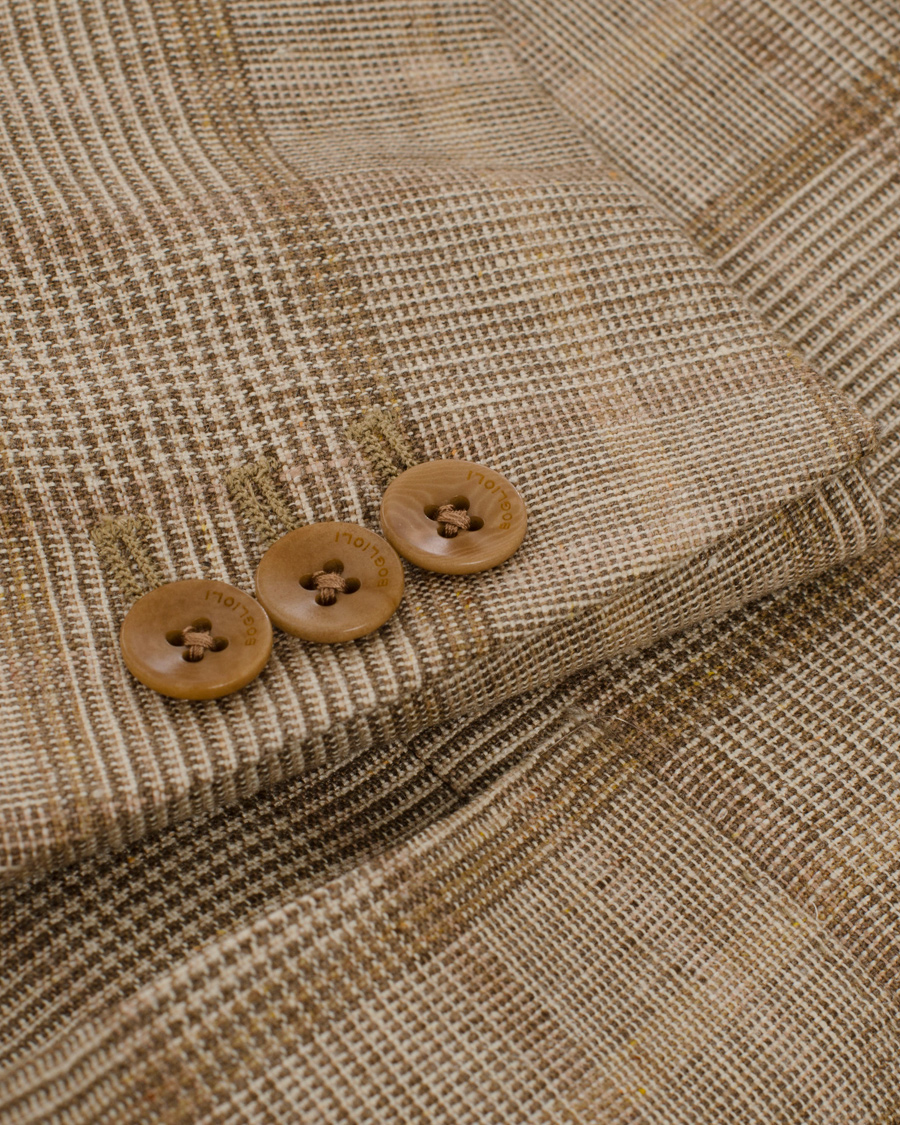 Herr | Kavajer | Boglioli | Dover Patch Pocket Prince Of Wales Blazer Beige
