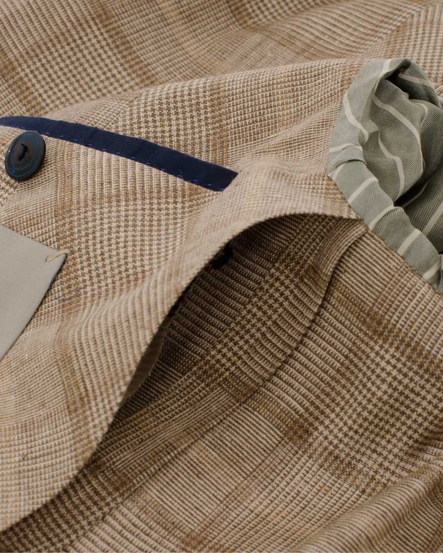 Herr | Kavajer | Boglioli | Dover Patch Pocket Prince Of Wales Blazer Beige
