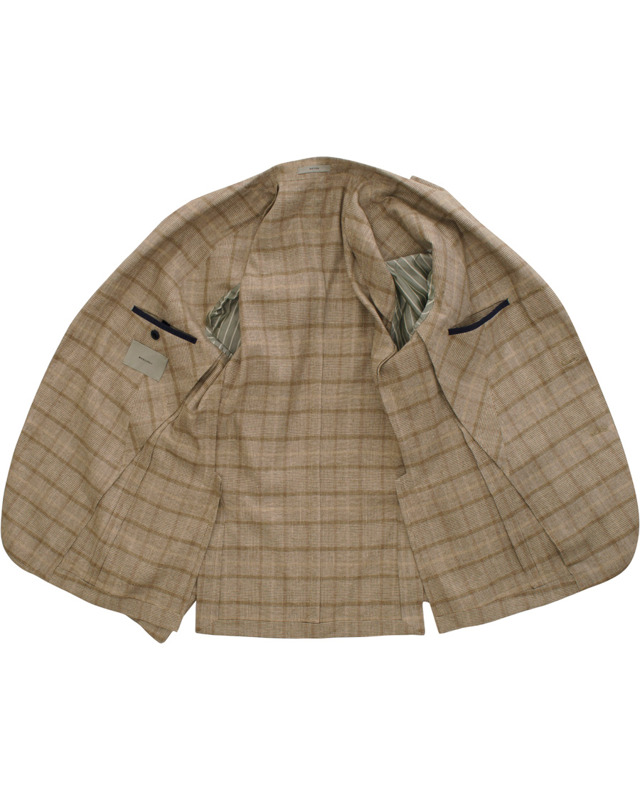 Herr | Kavajer | Boglioli | Dover Patch Pocket Prince Of Wales Blazer Beige