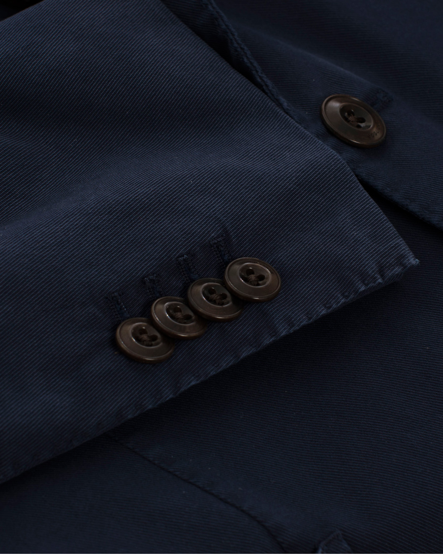 Herr | Kavajer | Boglioli | Coat Cotton Blazer Navy