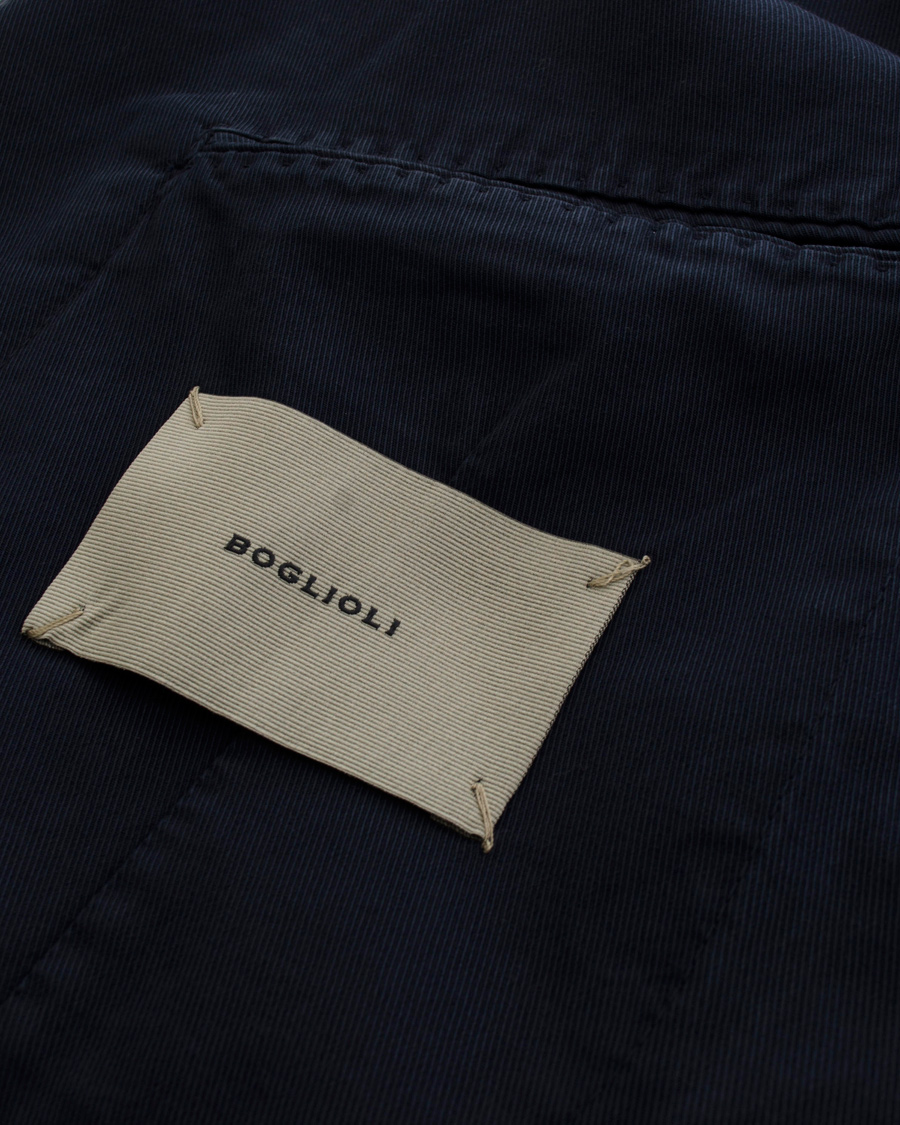 Herr | Kavajer | Boglioli | Coat Cotton Blazer Navy