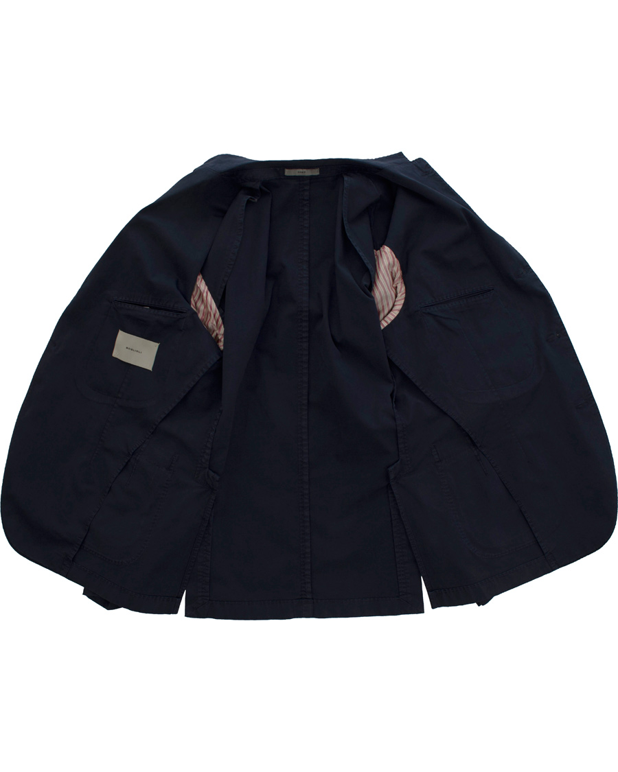 Herr | Kavajer | Boglioli | Coat Cotton Blazer Navy