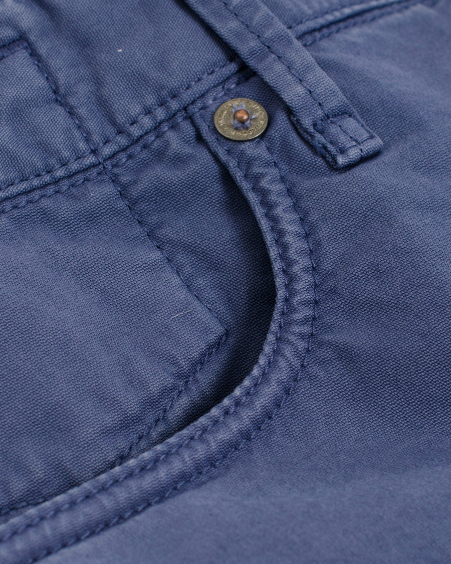 Herr | Byxor | Incotex | 5-Pocket Stretch Pant Blue