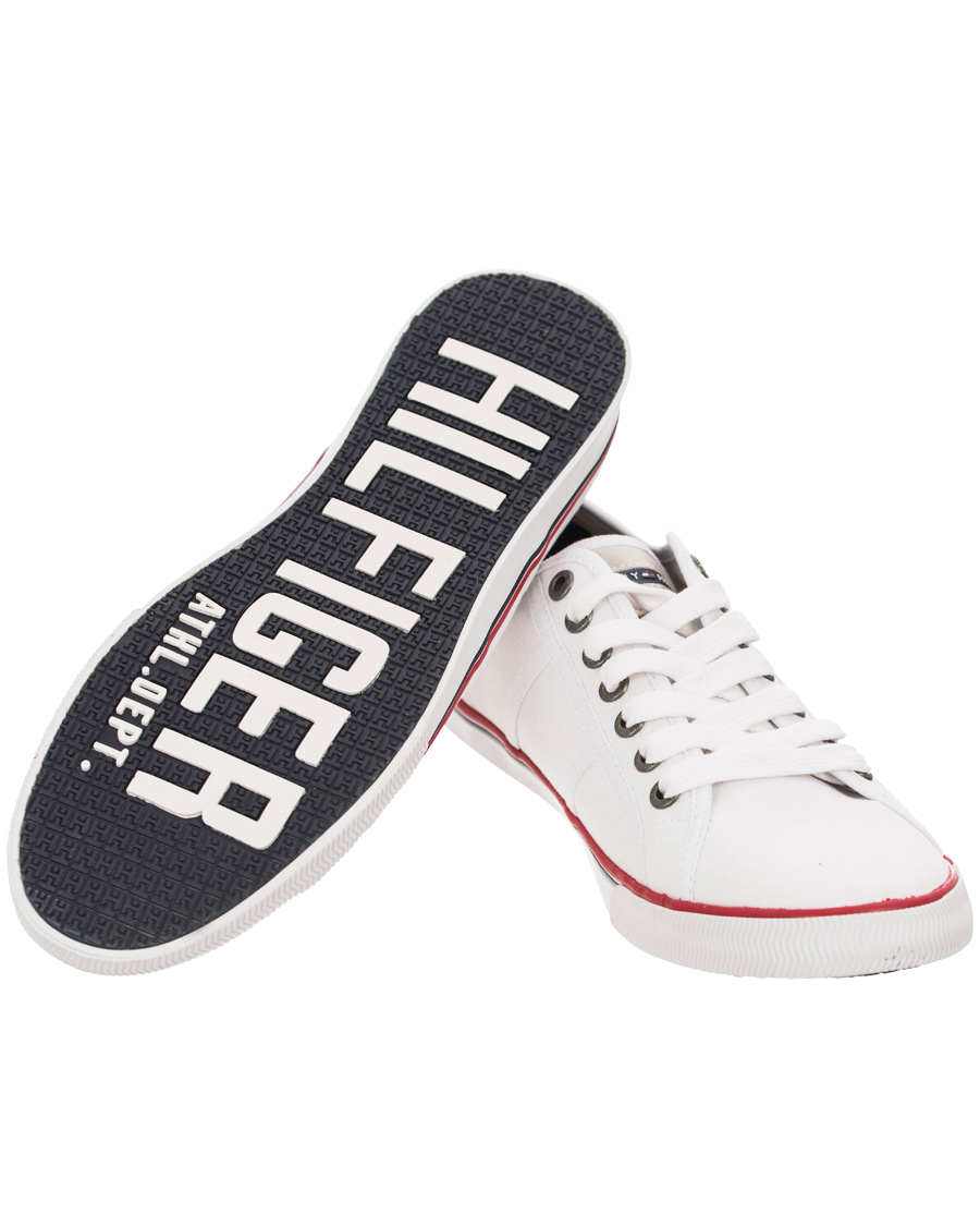 Herr | Tommy Hilfiger Vantage 2D Canvas Sneaker White | Tommy Hilfiger | Vantage 2D Canvas Sneaker White