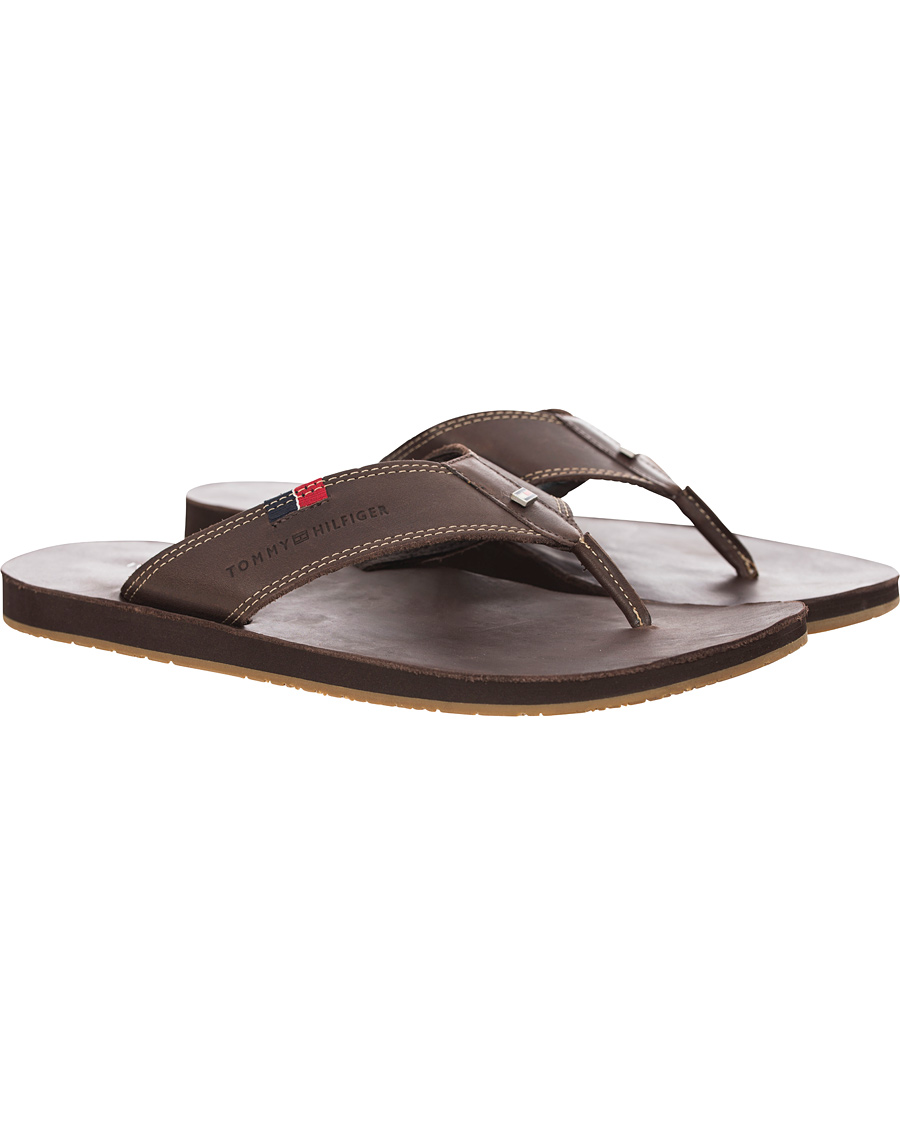 Herr | Tommy Hilfiger Timsbury 7 Leather Sandal Coffee | Tommy Hilfiger | Timsbury 7 Leather Sandal Coffee