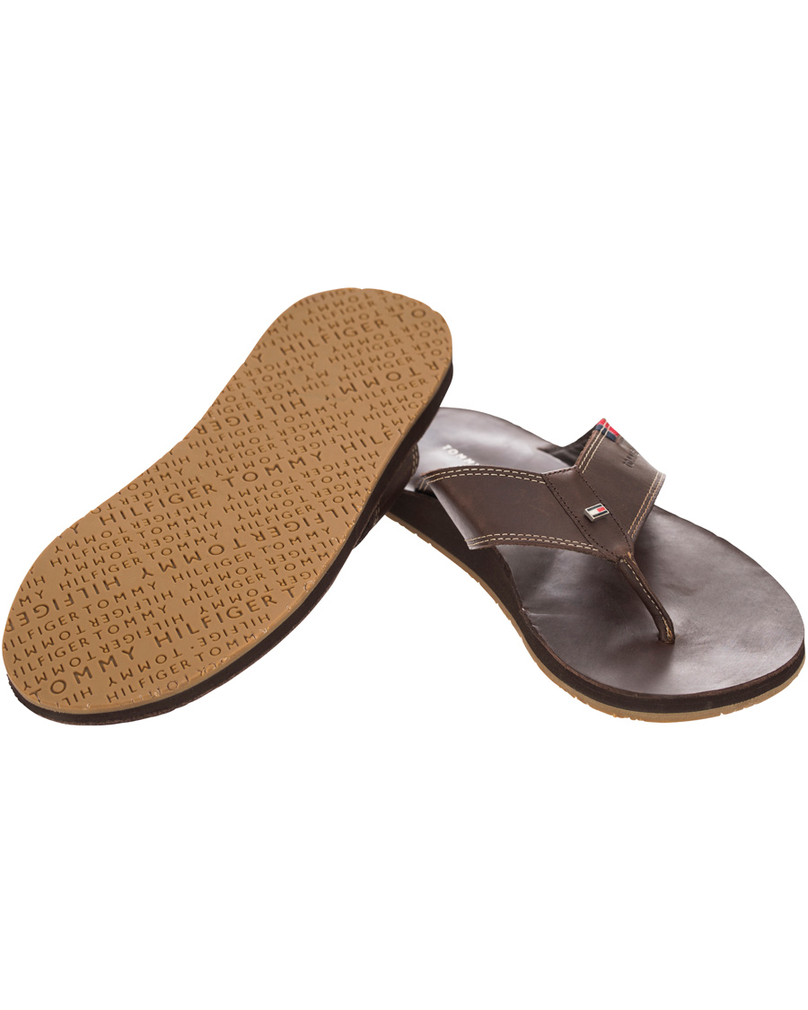 Herr | Tommy Hilfiger Timsbury 7 Leather Sandal Coffee | Tommy Hilfiger | Timsbury 7 Leather Sandal Coffee