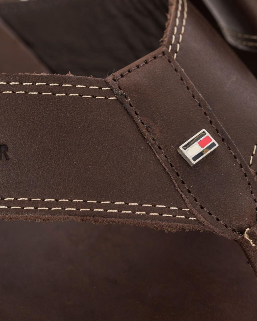 Herr | Tommy Hilfiger Timsbury 7 Leather Sandal Coffee | Tommy Hilfiger | Timsbury 7 Leather Sandal Coffee