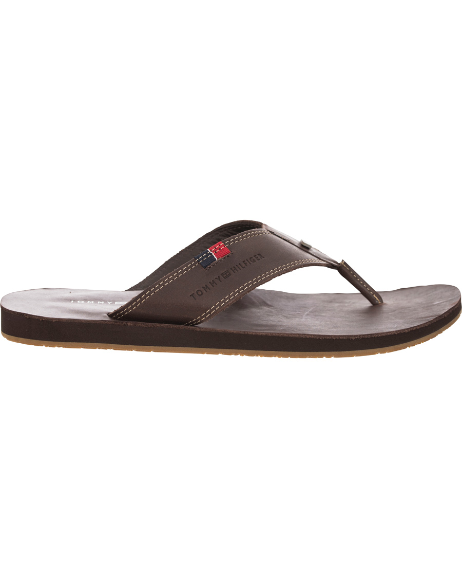 Herr | Tommy Hilfiger Timsbury 7 Leather Sandal Coffee | Tommy Hilfiger | Timsbury 7 Leather Sandal Coffee