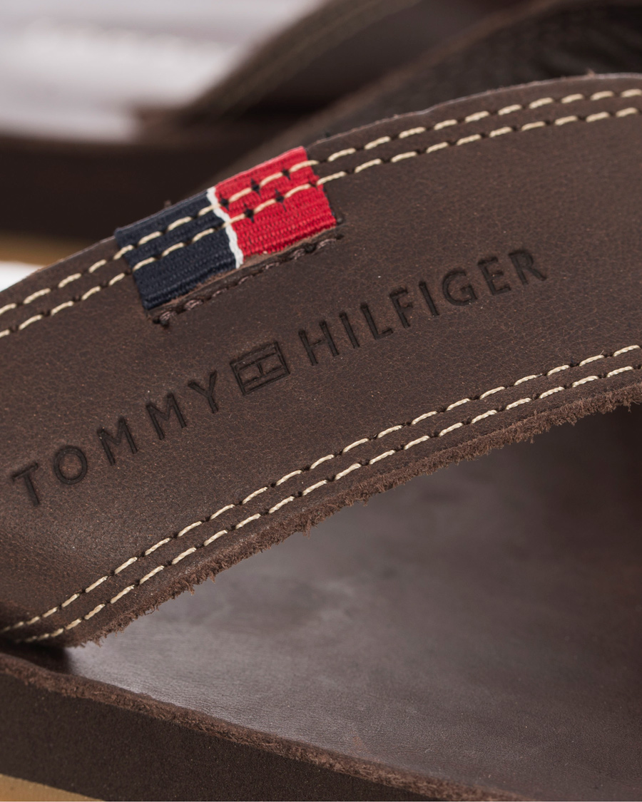 Herr | Tommy Hilfiger Timsbury 7 Leather Sandal Coffee | Tommy Hilfiger | Timsbury 7 Leather Sandal Coffee