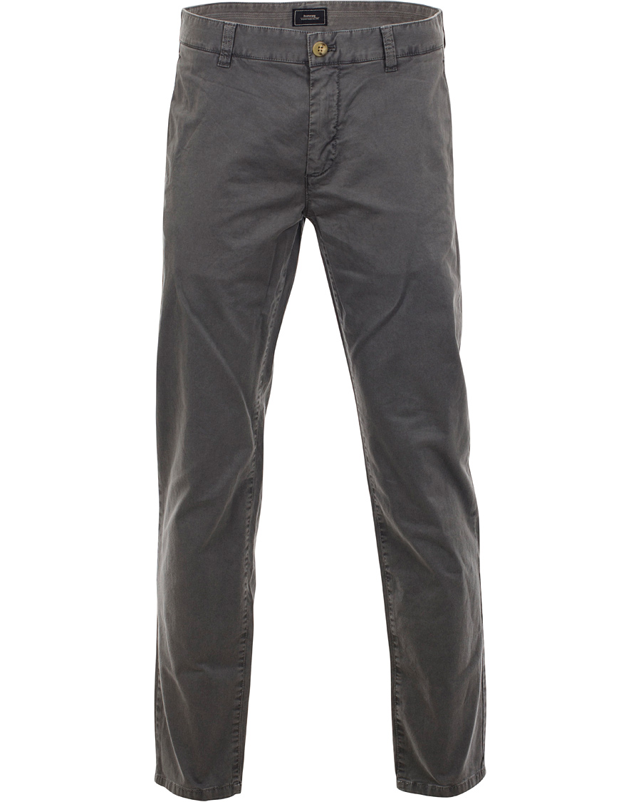 Herr | Byxor | Boomerang | Steeve Cotton Satin Chino Seagull Grey