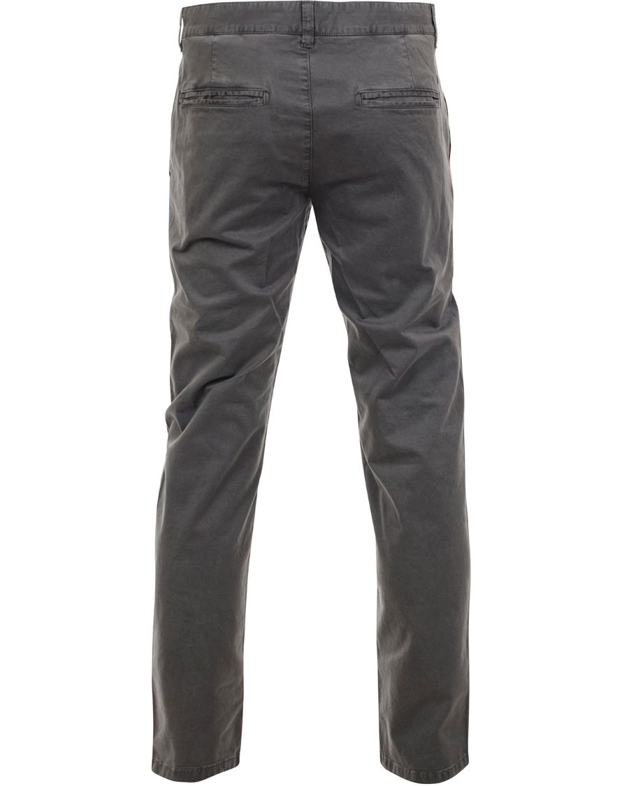 Herr | Byxor | Boomerang | Steeve Cotton Satin Chino Seagull Grey