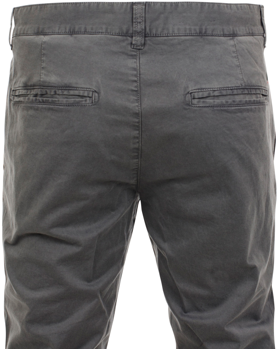 Herr | Byxor | Boomerang | Steeve Cotton Satin Chino Seagull Grey