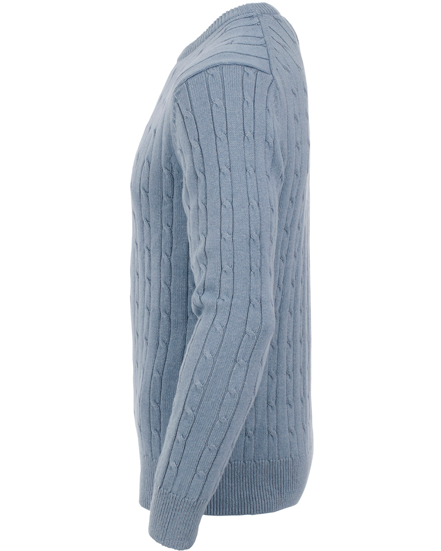 Herr | Tröjor | Boomerang | Lund Cable Knit Aura Blue