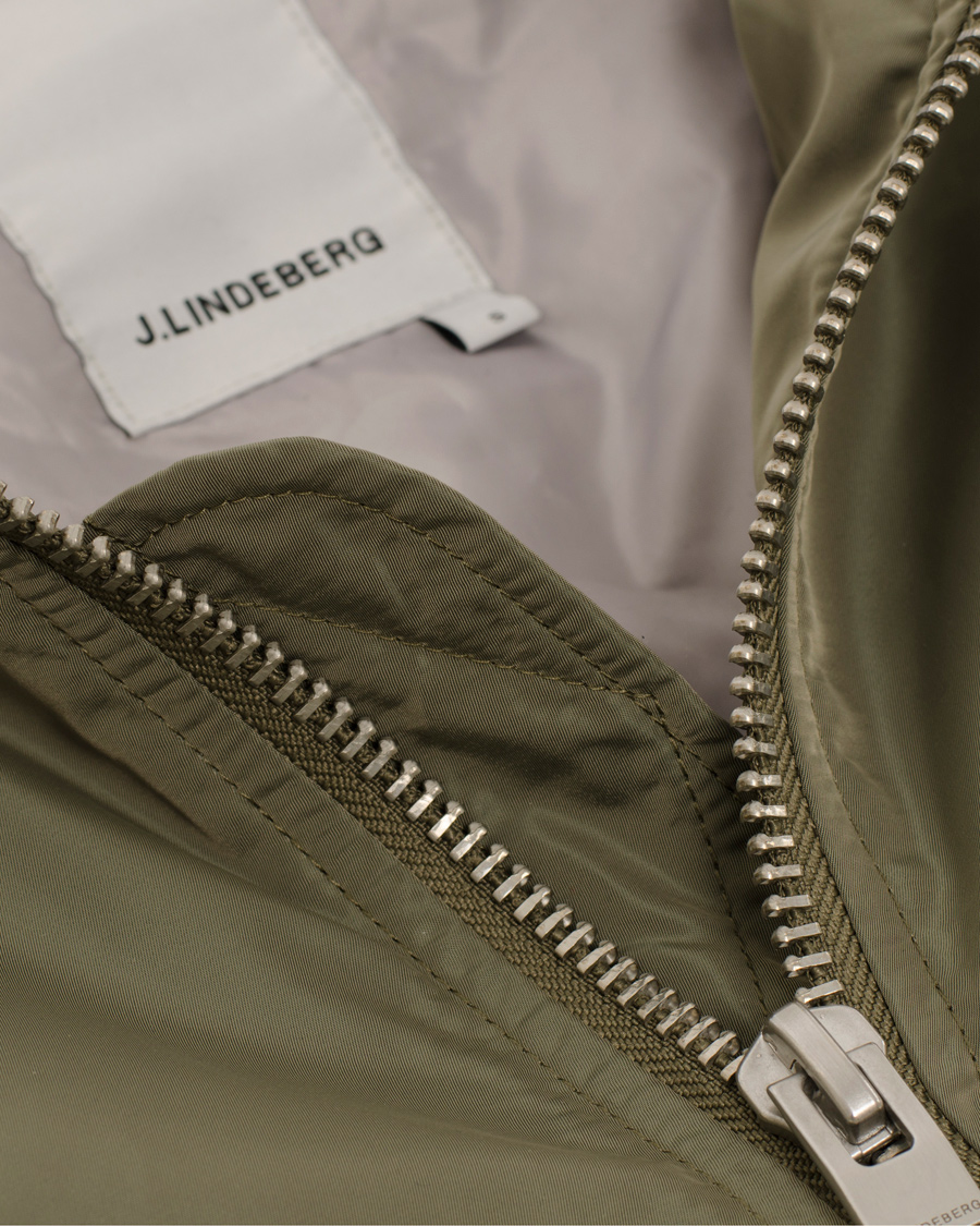 Herr | Jackor | J.Lindeberg | Marky Taff Nylon Bomber Jacket Olive Green