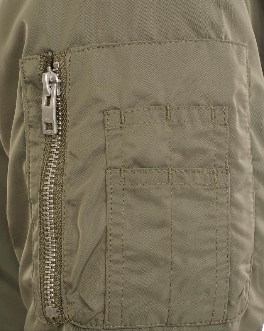 Herr | Jackor | J.Lindeberg | Marky Taff Nylon Bomber Jacket Olive Green