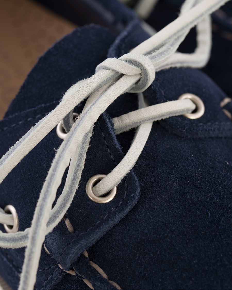 Herr | Sebago Spinnaker Navy Suede/Tan Leather | Sebago | Spinnaker Navy Suede/Tan Leather