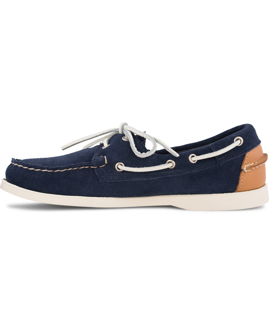 Herr | Sebago Spinnaker Navy Suede/Tan Leather | Sebago | Spinnaker Navy Suede/Tan Leather