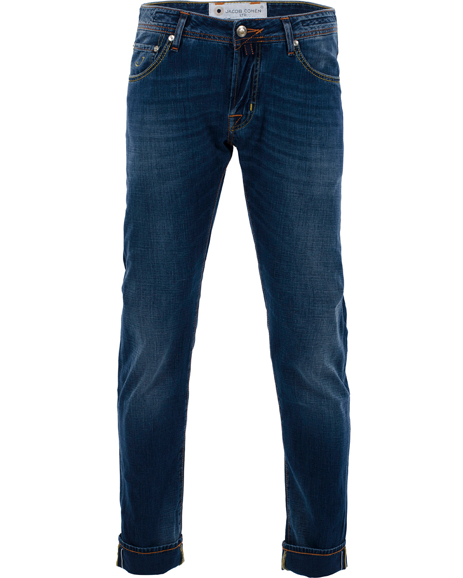 Herr | Jeans | Jacob Cohën | 622 Luxury Edition Jeans Mid Blue/Red Label
