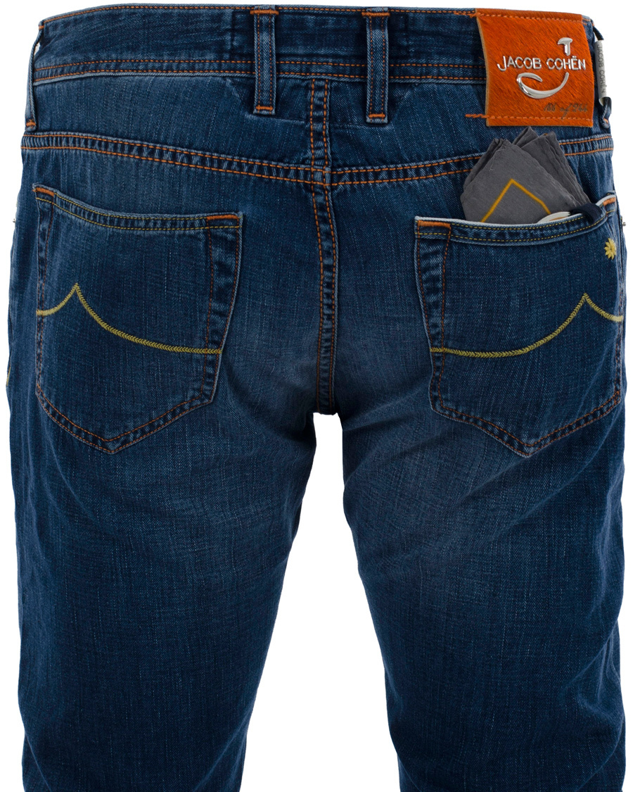 Herr | Jeans | Jacob Cohën | 622 Luxury Edition Jeans Mid Blue/Red Label