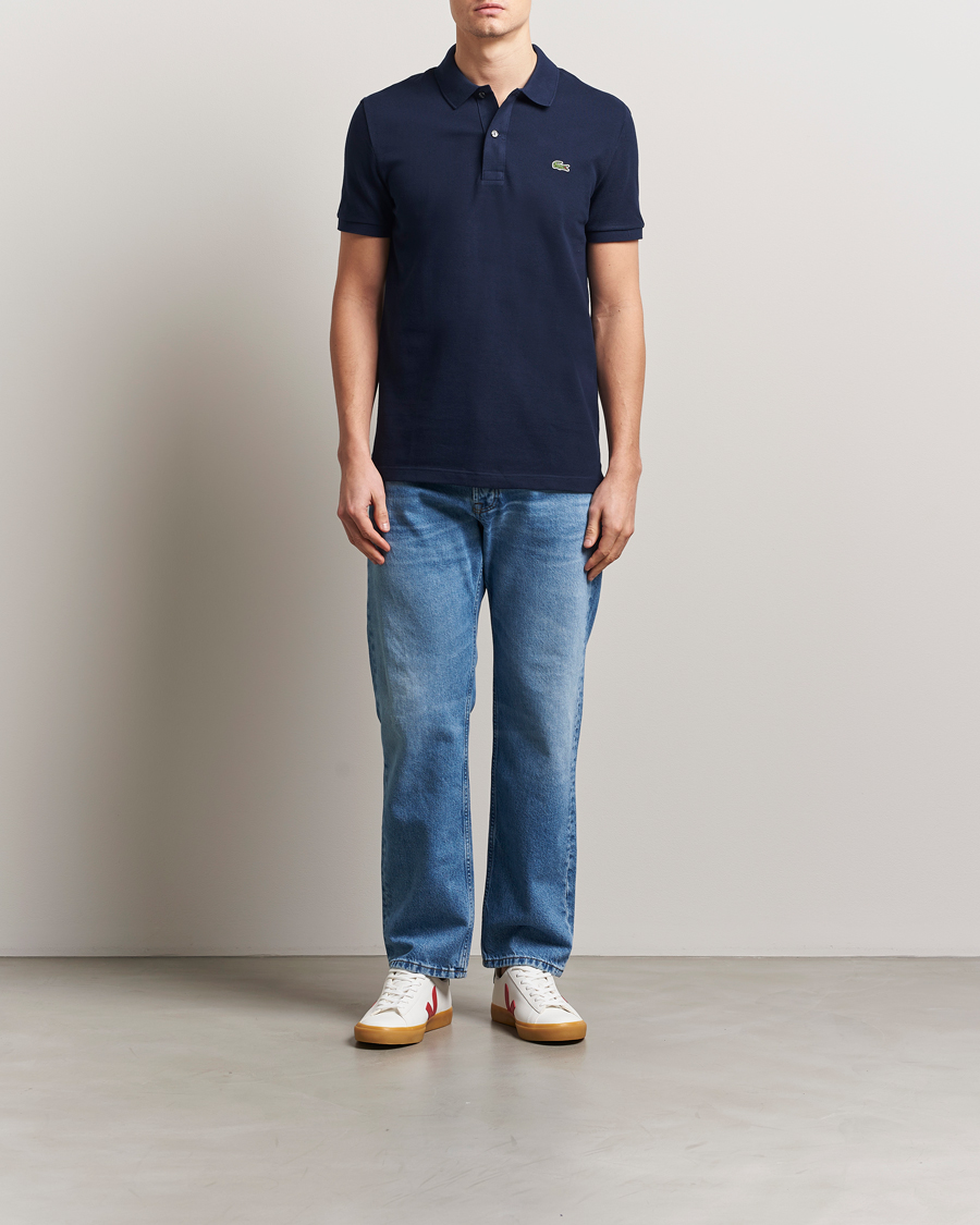 Herr | Pikéer | Lacoste | Slim Fit Polo Piké Navy Blue