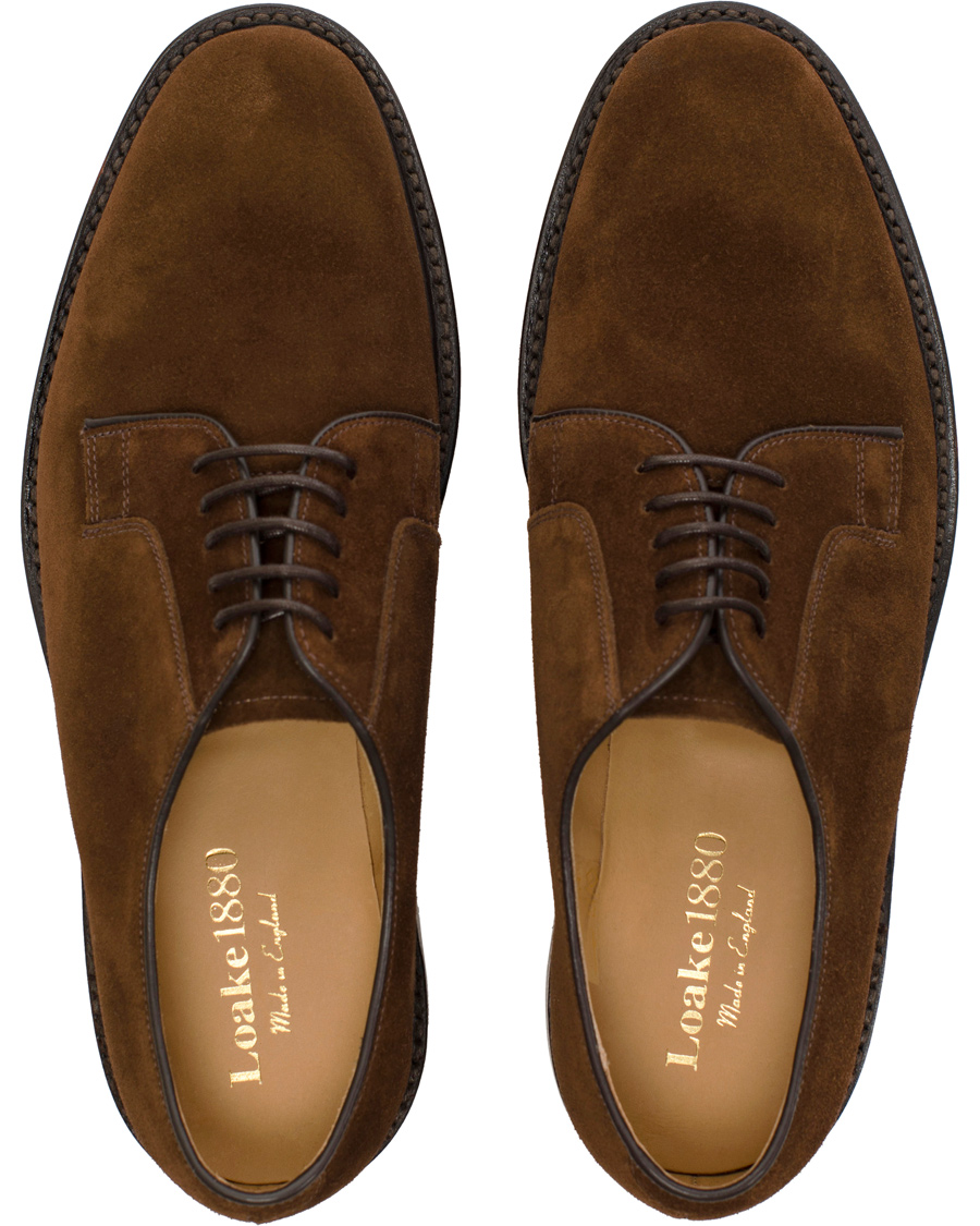 Herr | Loake 1880 Perth Derby Dark Brown Suede | Loake 1880 | Perth Derby Dark Brown Suede