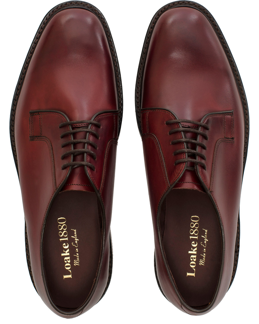 Herr | Loake 1880 Perth Derby Burgundy Burnished Calf | Loake 1880 | Perth Derby Burgundy Burnished Calf