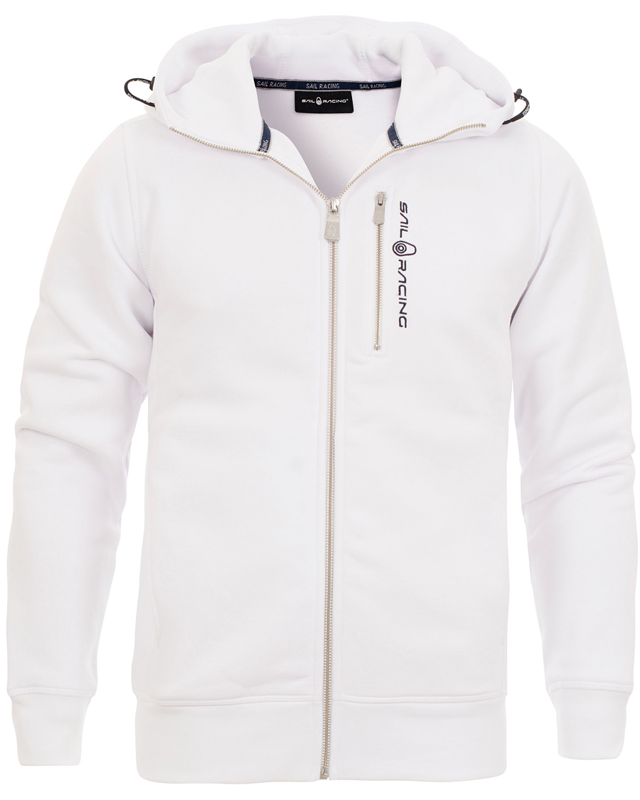 Herr | Tröjor | Sail Racing | Zip Hood Sweatshirt White
