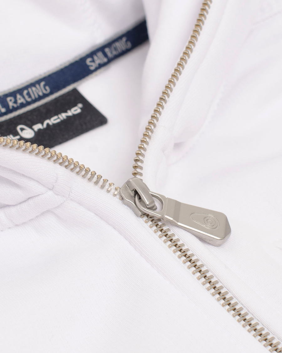 Herr | Tröjor | Sail Racing | Zip Hood Sweatshirt White