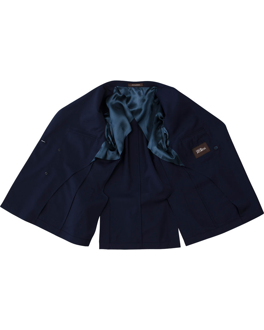 Herr | Kavajer | Oscar Jacobson | Erik Double Breasted Blazer Napoli Blue