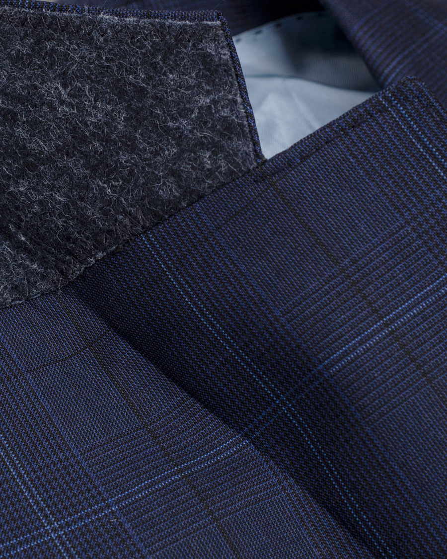 Herr | Kostymer | Oscar Jacobson | Edmund Window Pane Reda Suit Dark Blue