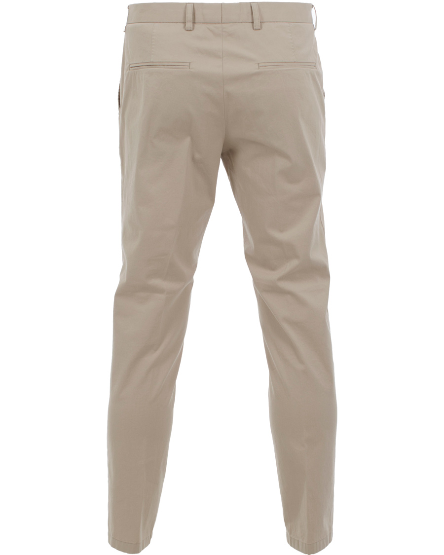 Herr | Byxor | Oscar Jacobson | Denzel Stretch Cotton Trousers Beige 52