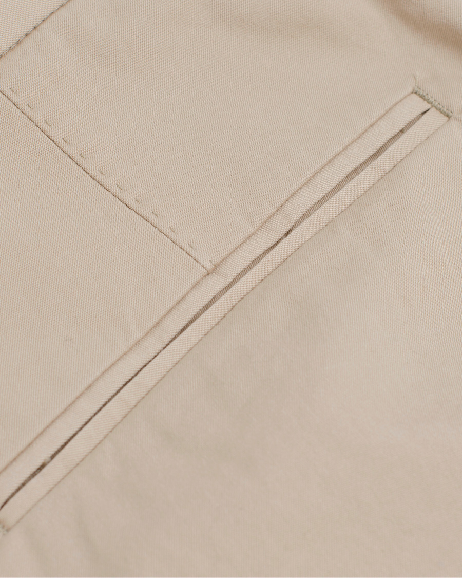 Herr | Byxor | Oscar Jacobson | Denzel Stretch Cotton Trousers Beige 52