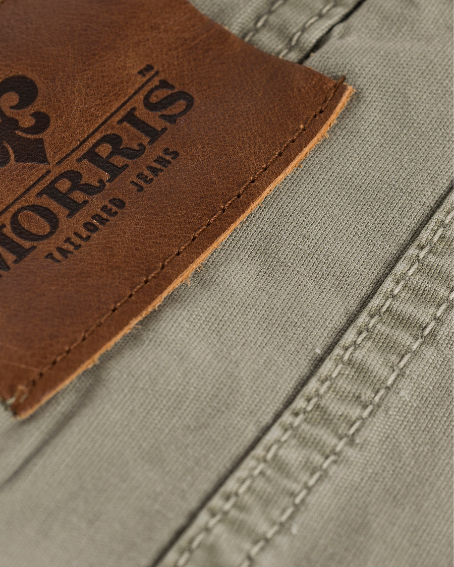 Herr | Byxor | Morris | James Canvas 5-Pocket Washed Olive