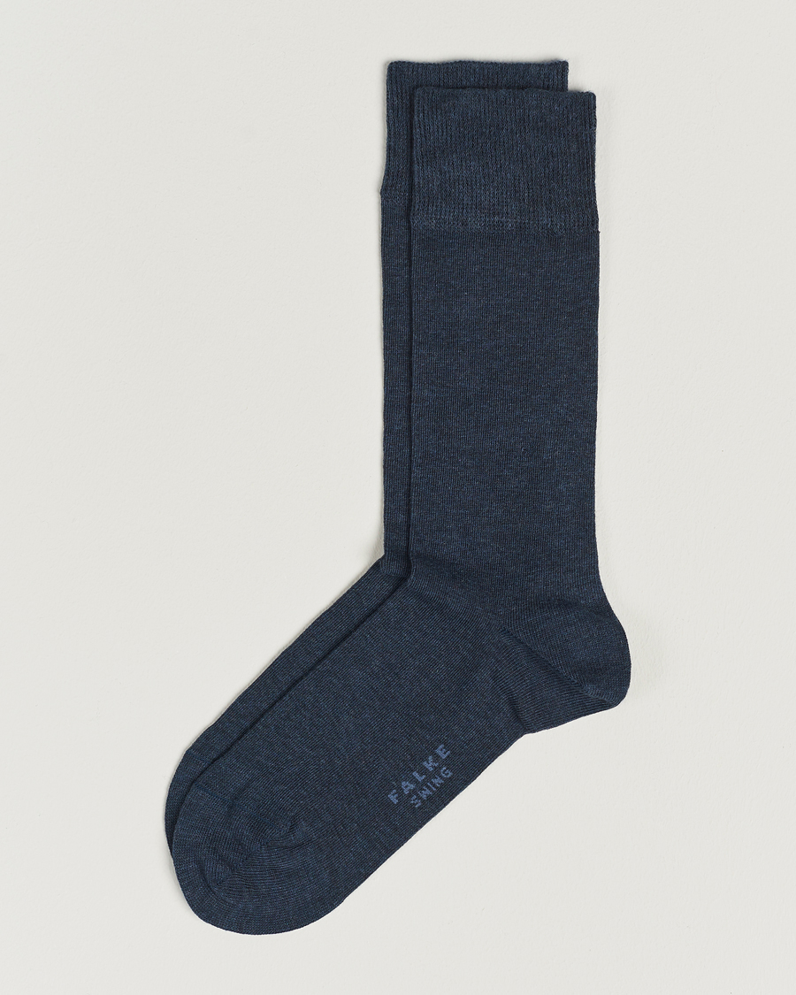Herr | Strumpor | Falke | Swing 2-Pack Socks Blue Melange