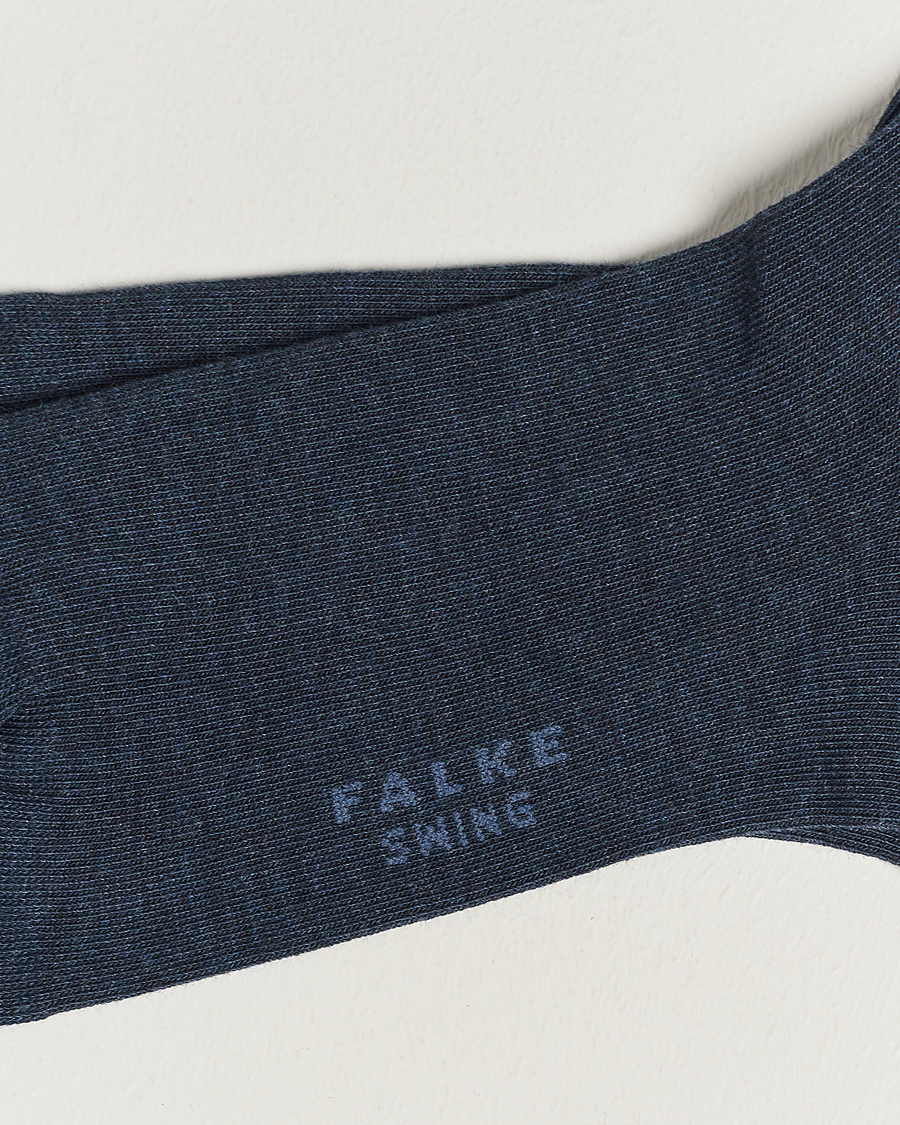 Herr | Vanliga strumpor | Falke | Swing 2-Pack Socks Blue Melange