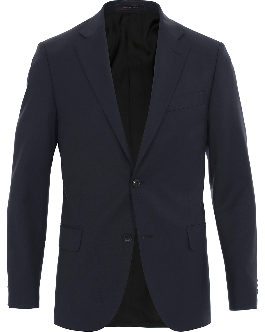 Herr | Kavajer | Oscar Jacobson | Edmund Wool/Stretch Blazer Navy 54